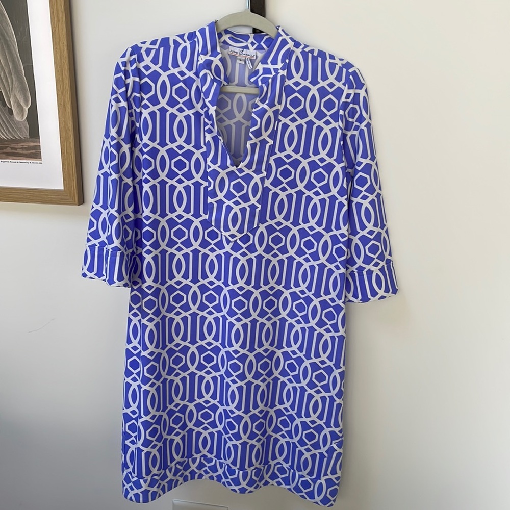 Jude Connolly Dress size L Lilac, 3/4 sleeves
